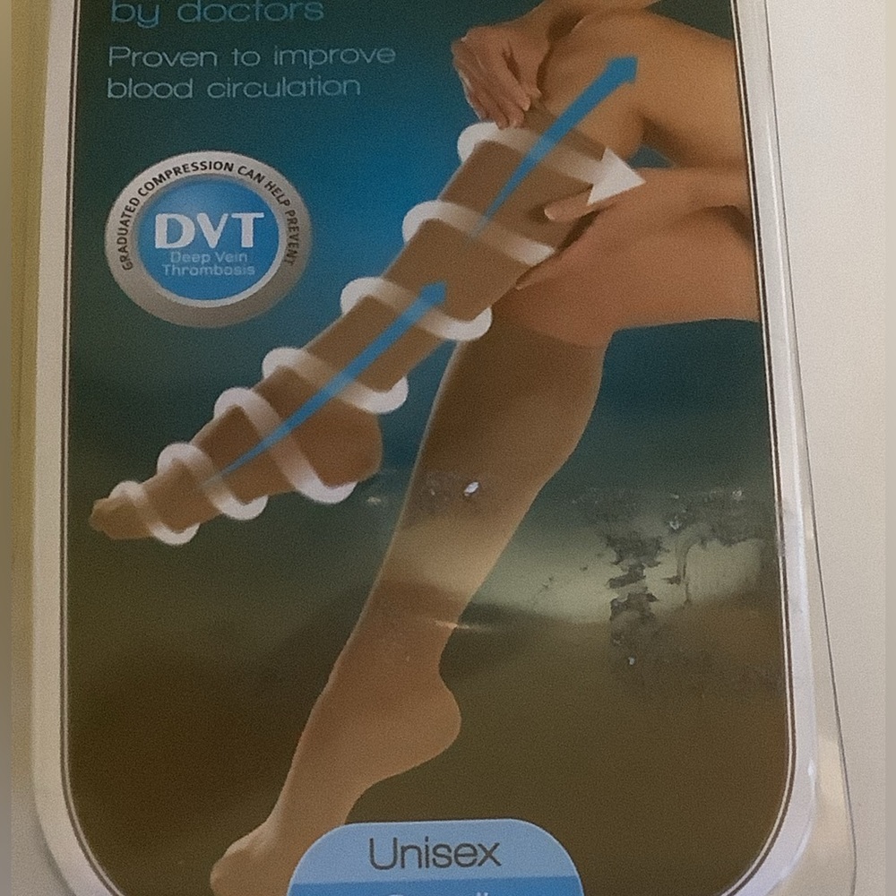 Compression Socks Go Travel Flight Socks Natural (nude) Sz Small (M5-W8) unisex